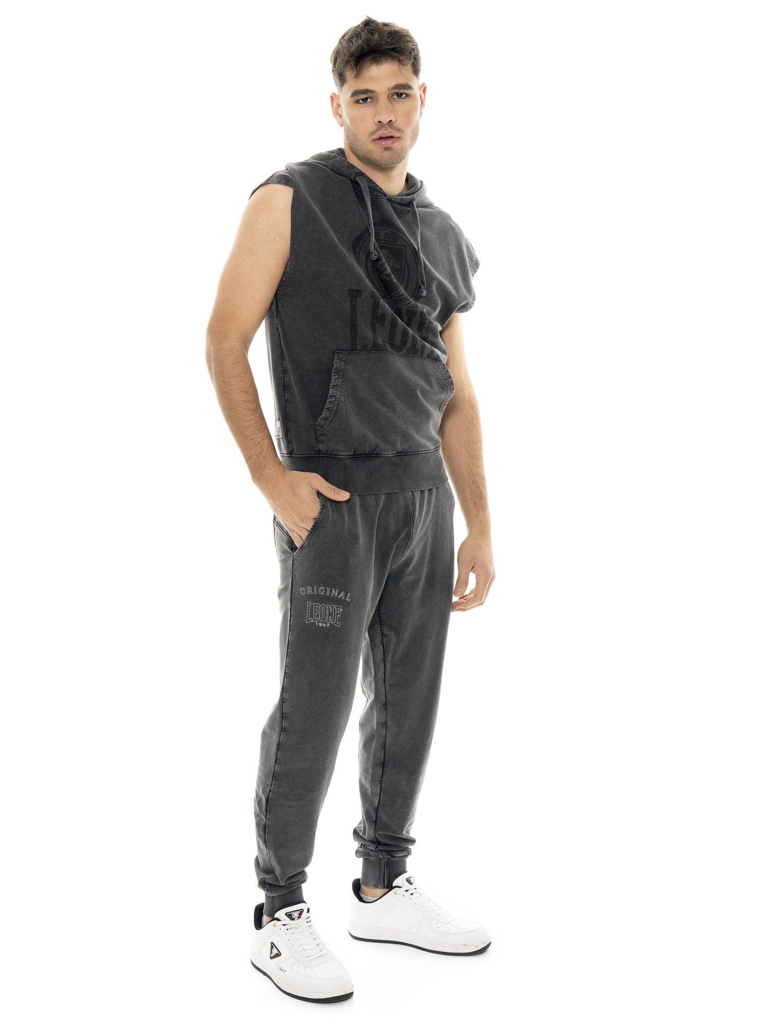 Pantalón de hombre sin percha en tejido Leone Old Wash 2/5