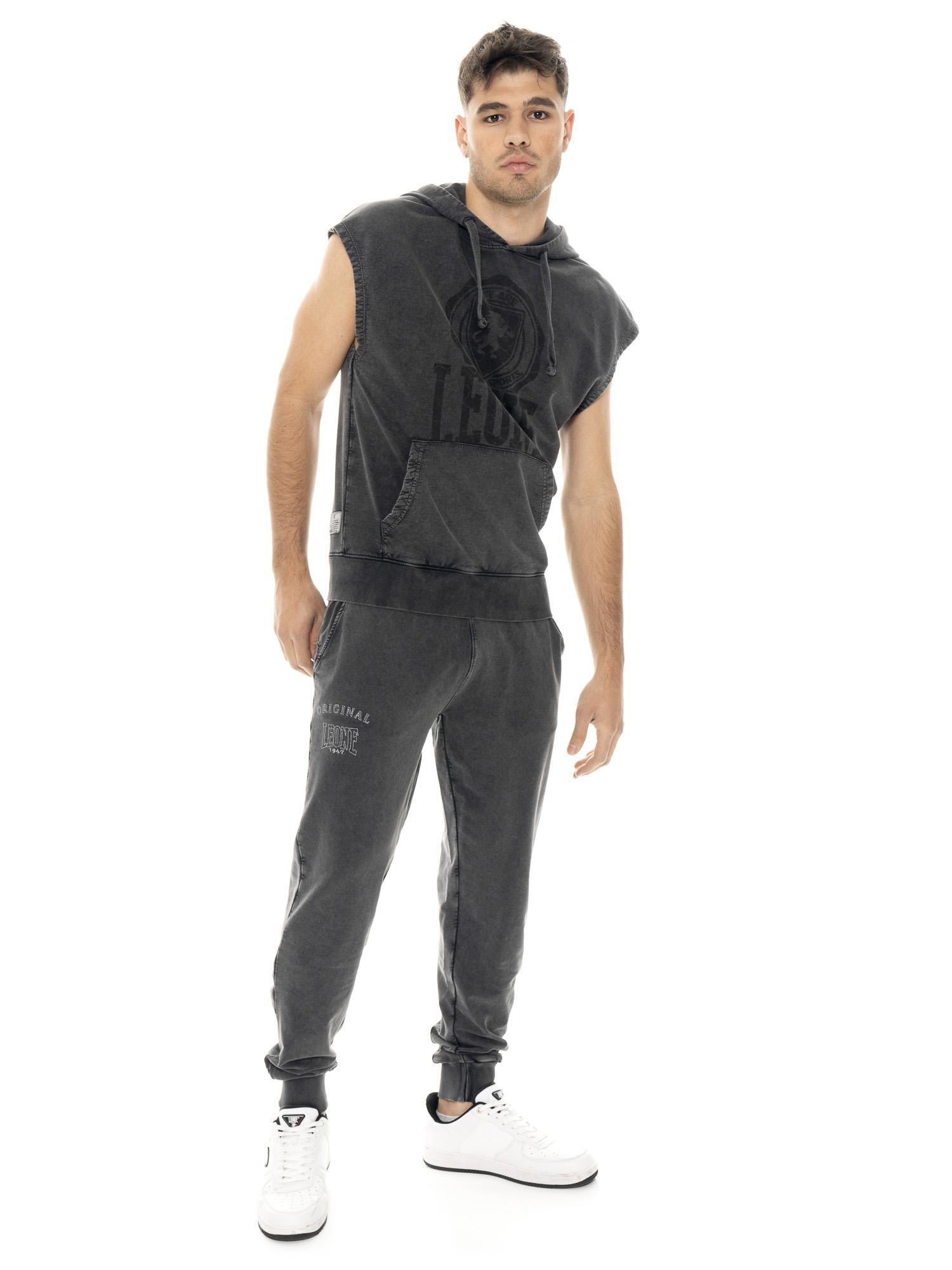 Pantalón de hombre sin percha en tejido Leone Old Wash 5/5
