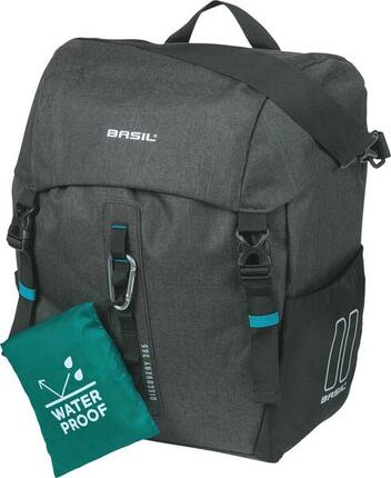 Basil Einzelpacktasche Discovery 365D schwarz melee, 30x17x36cm, 20ltr