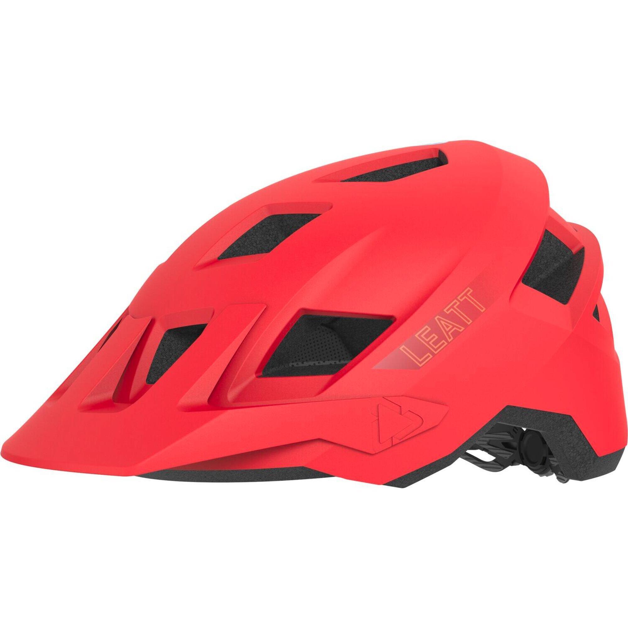 Leatt - Casque Vtt Allmountain 1.0 V24 Junior Avec Doublure Intérieure Dri-lex Rouge - Casque - Rouge - 44 L - Decathlon