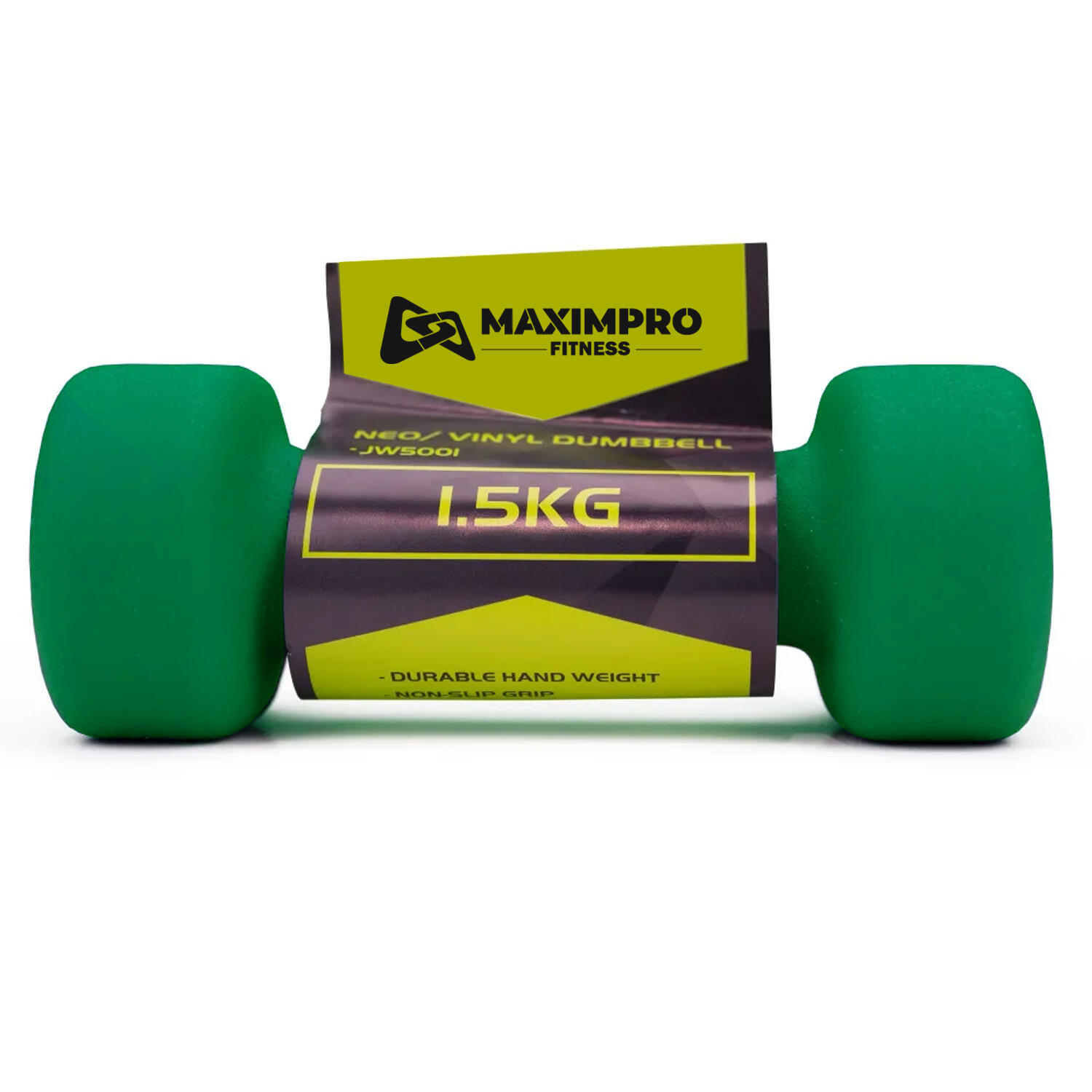Mancuerna Neopreno Max Sports Hant 1.5Kg Esmeralda - Unidad 2/3