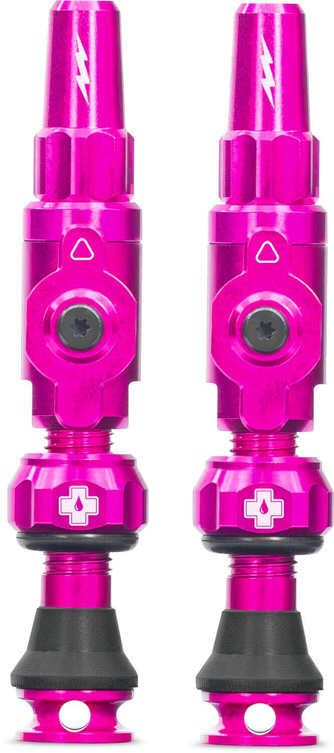 Schlauchlose Ventile Big Bore Lite 60mm Pink 1/3