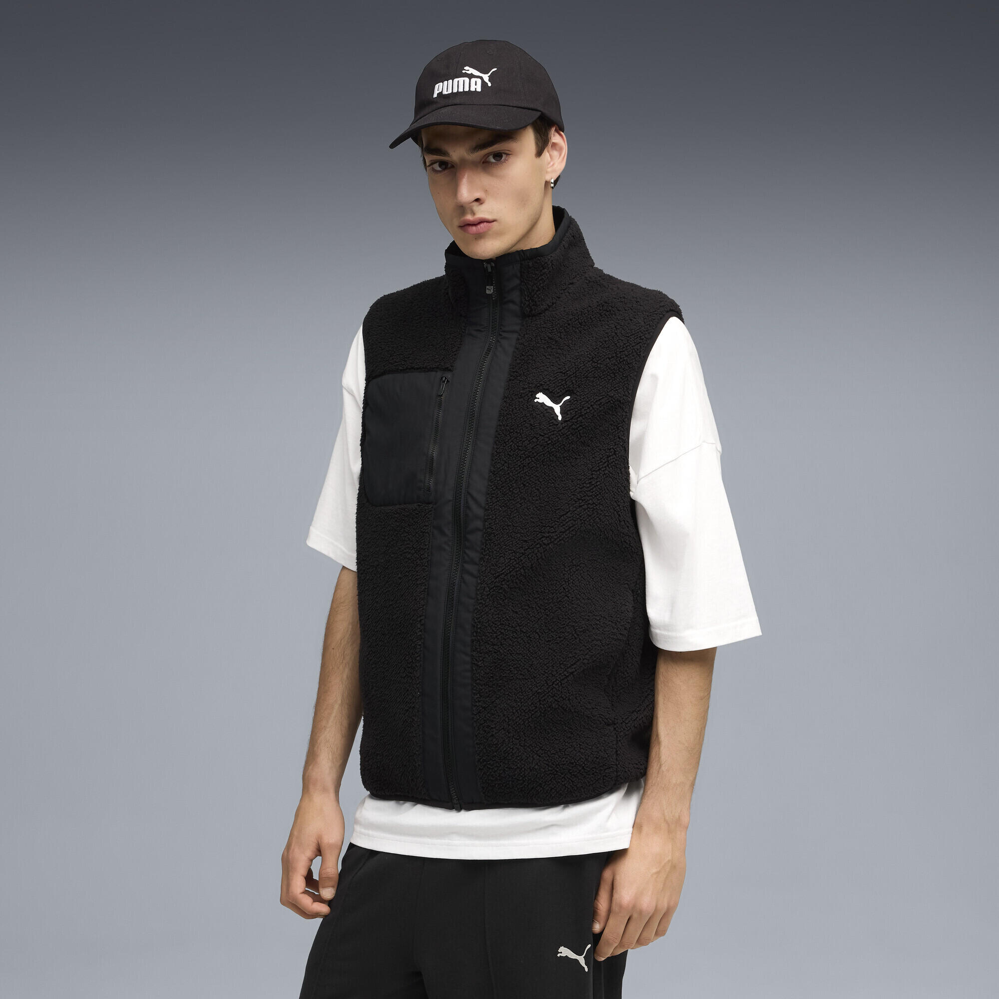 Gilet reversibile in sherpa da uomo PUMA 2/5