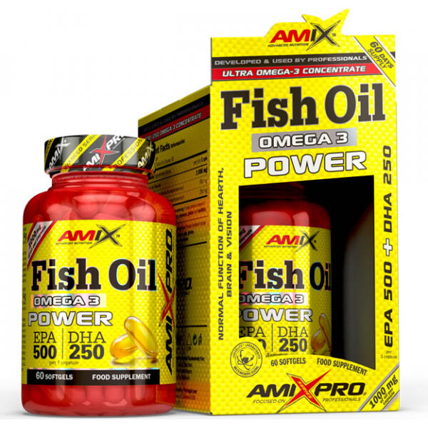 AMIX Fish oil Ómega 3 power - 60 cápsulas moles de AmiXpro® series
