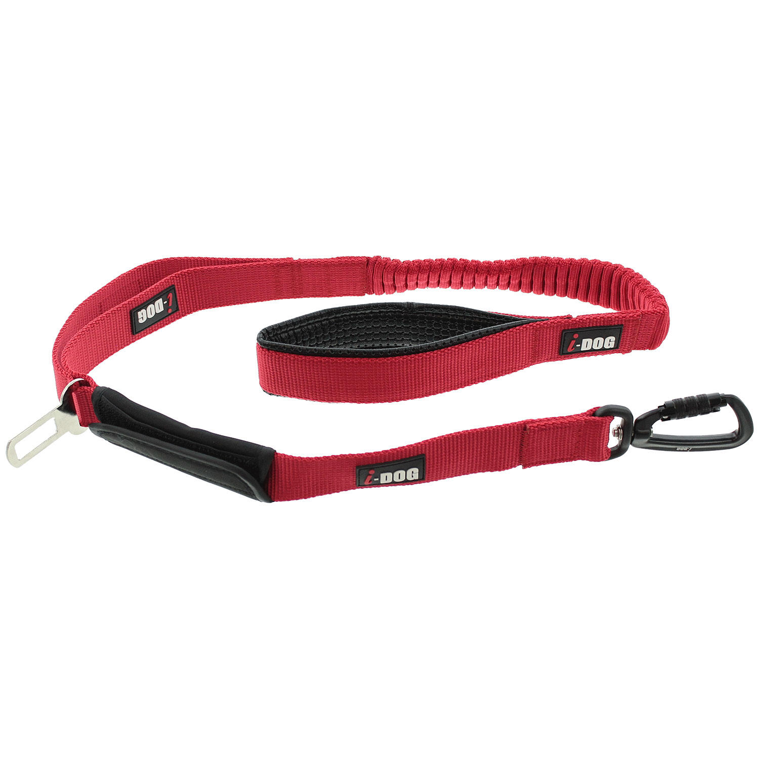 I-DOG Guinzaglio per cani elastico con moschettone di sicurezza I-DOG Confort Pro Max