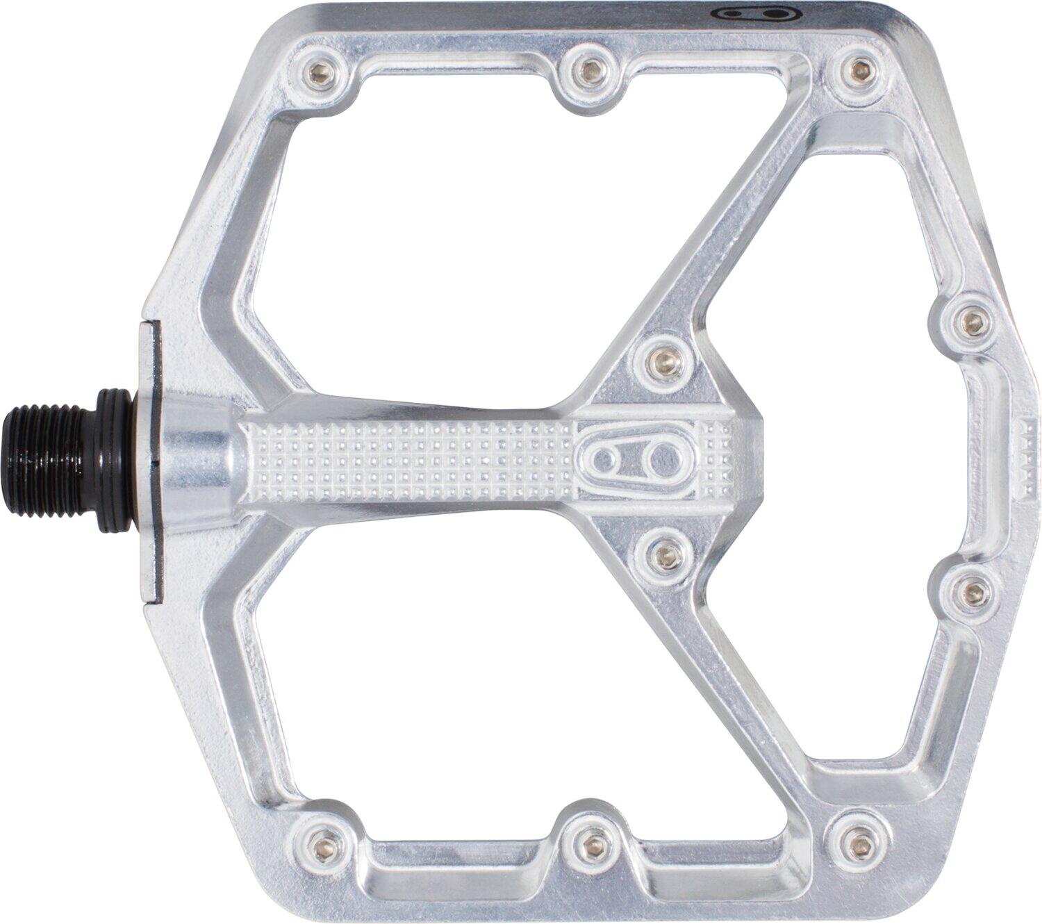 CRANKBROTHERS Crankbrothers Stamp 7 Large - Silver Edition Pedali piatti High-Polished Silver