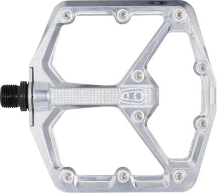 Crankbrothers Stamp 7 Large - Silver Edition Flat Pedals Hoogglans Zilver