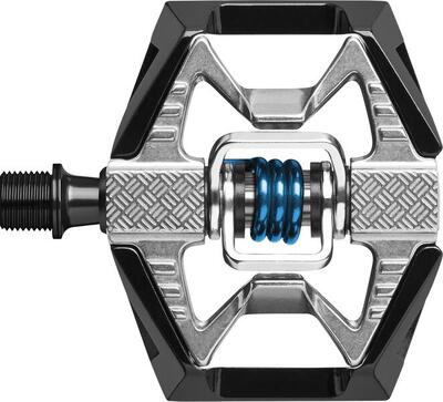 Crankbrothers pedals double shot black silver blue