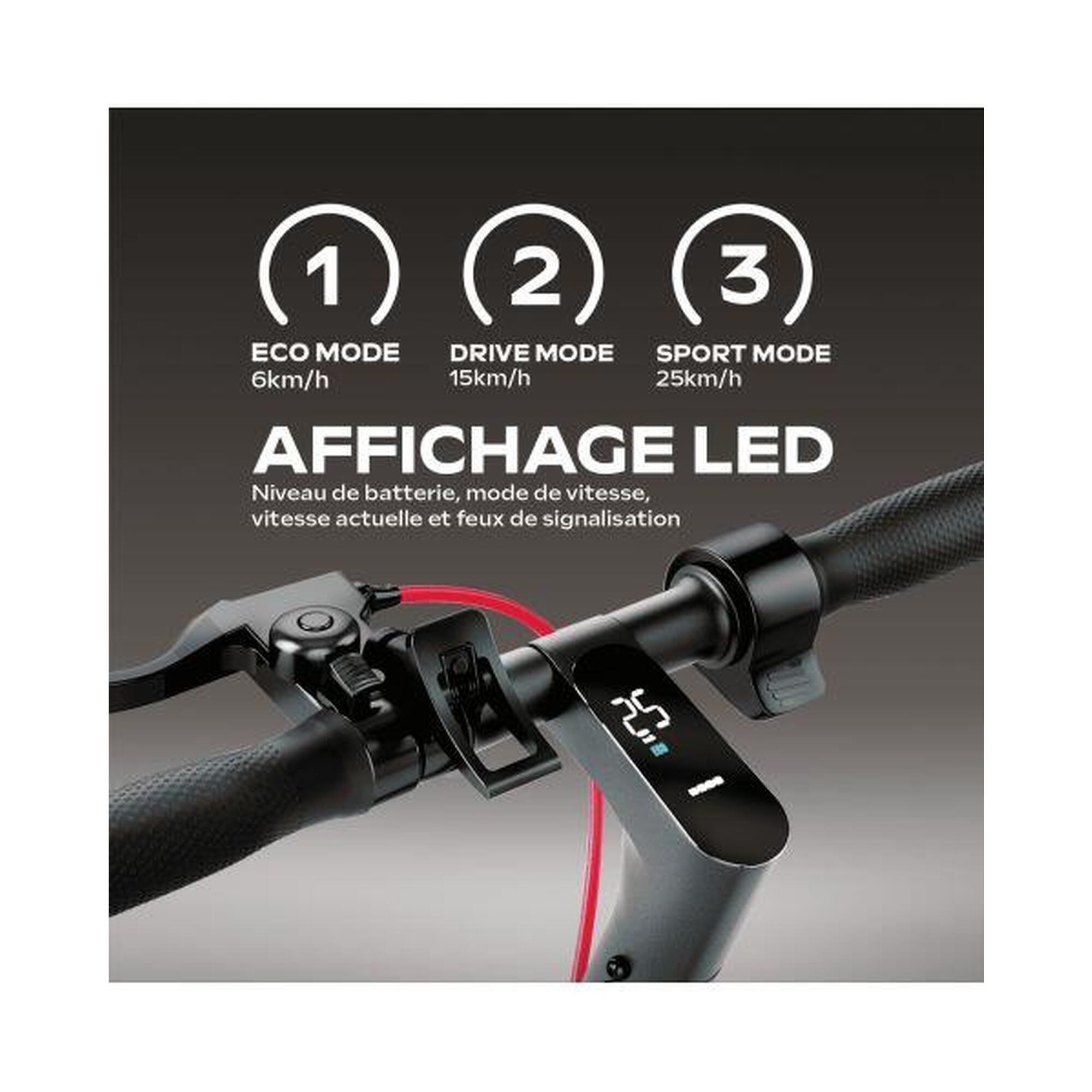 Ride 100 Pro 2 – Trottinette électrique 350W, 10", 35 km d'autonomie,