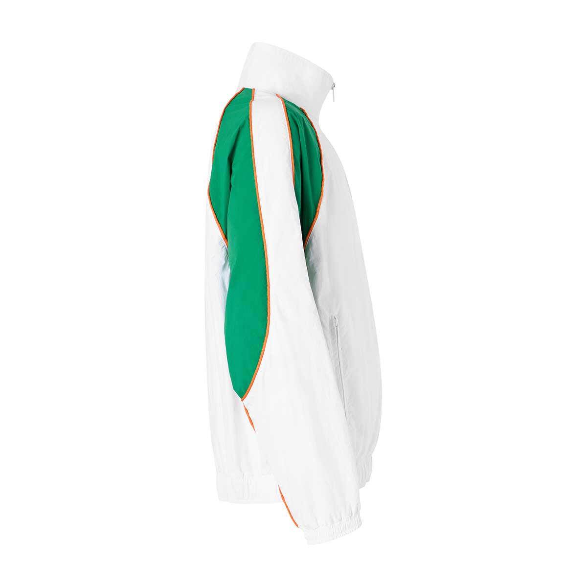 Felpa da uomo in poliammide bianco da streetwear sportivo 7/7