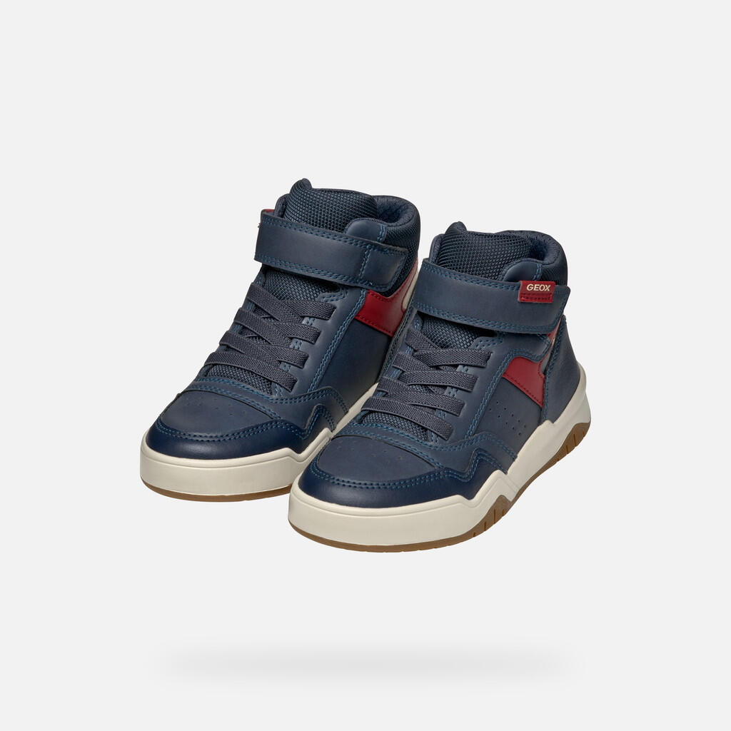 Baskets Garçon PERTH BOY Bleu Marine/Rouge Foncé 3/7