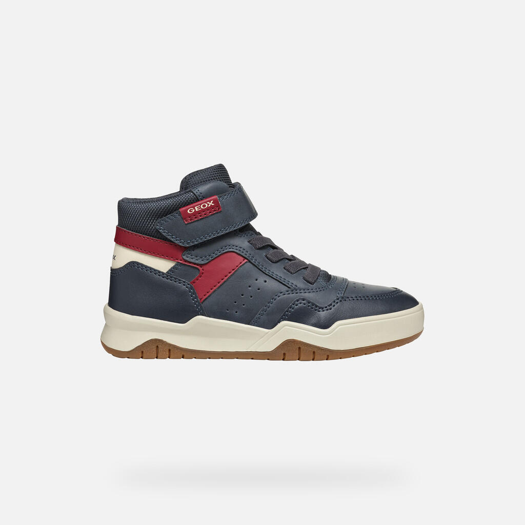 Baskets Garçon PERTH BOY Bleu Marine/Rouge Foncé 2/7