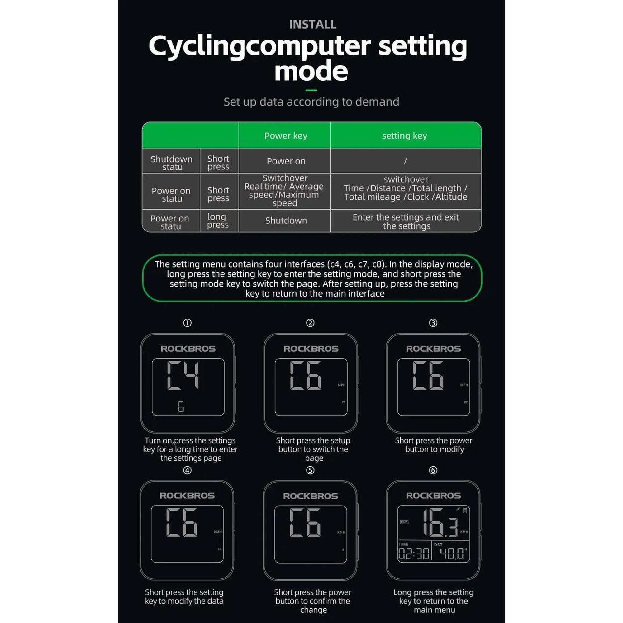 Ciclocomputer GPS Impermeabil