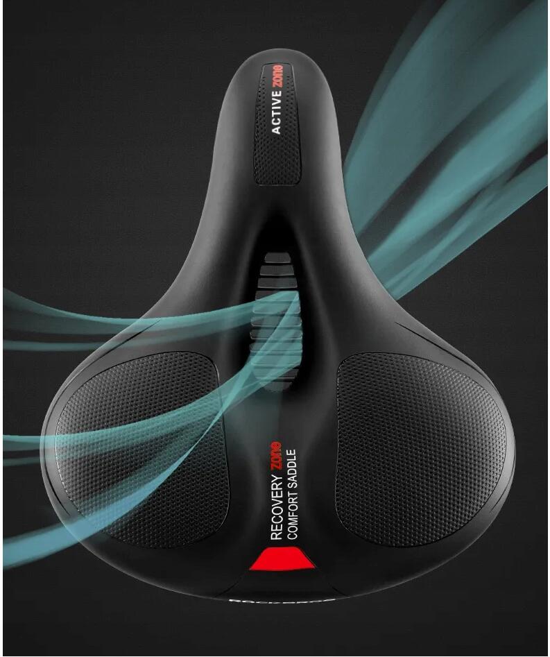 Siodełko rowerowe Rockbros z anatomicznym wycięciem dla szos i miejskich, unisex