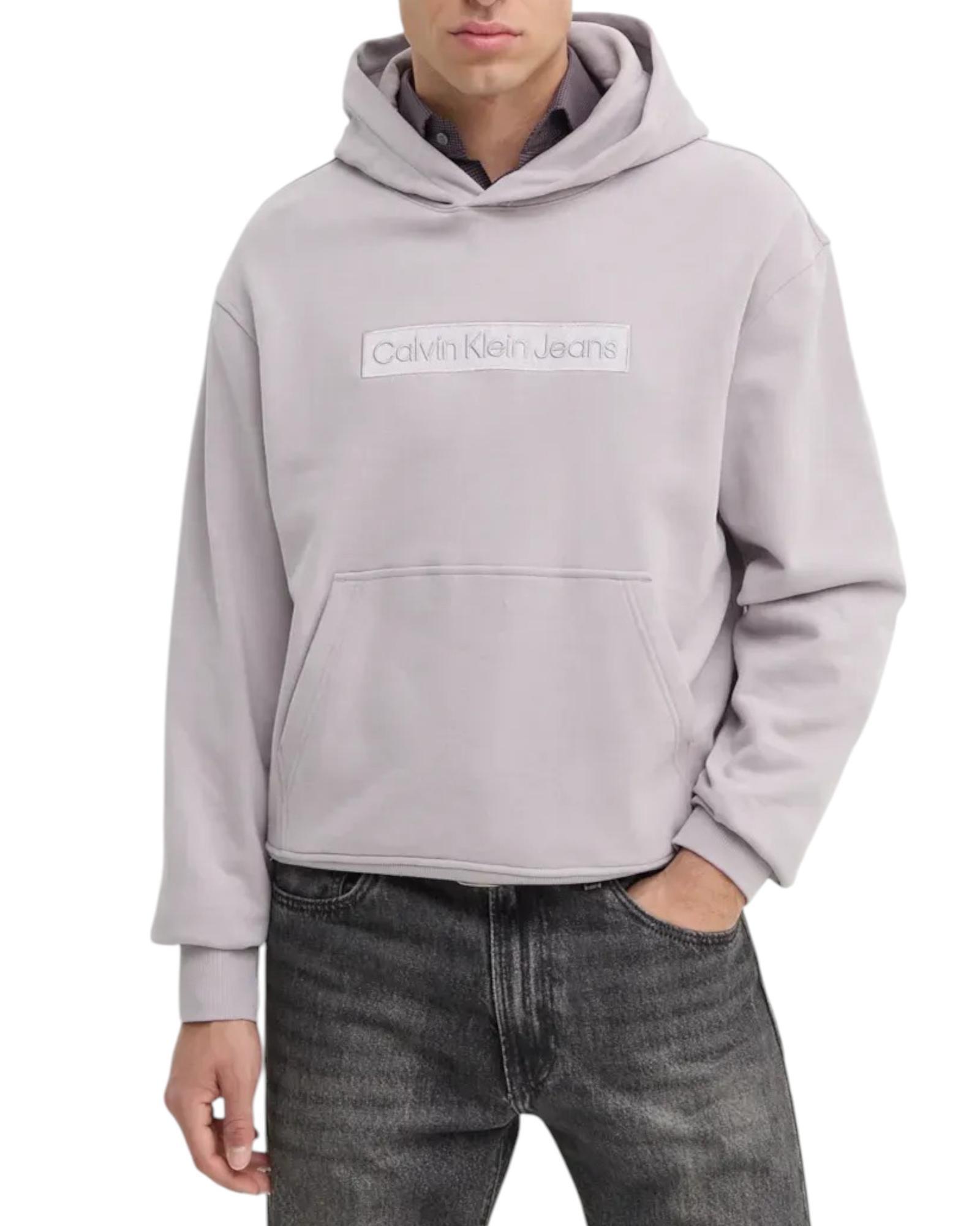 Calvin Klein Jeans Cotton Slip-On Sweatshirt with Front Pockets