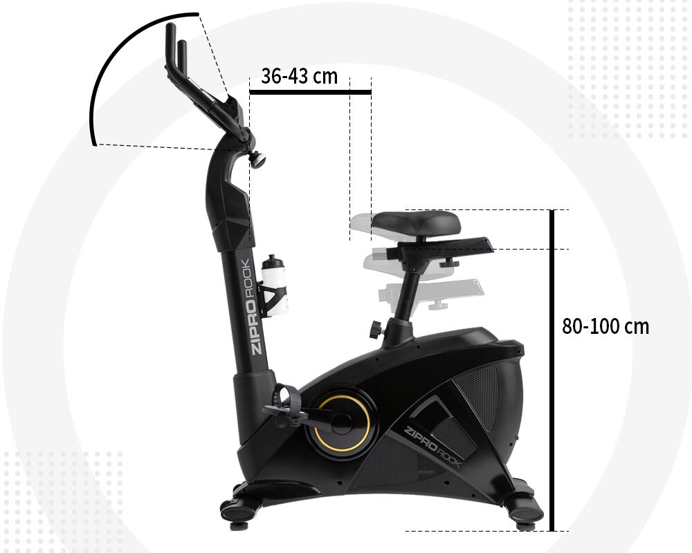 Vélo d'appartement électromagnétique Zipro Rook Gold connecté iConsole+ Kinomap 2/8