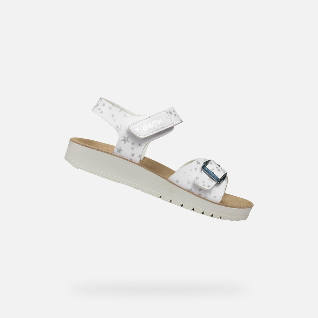 Sandały Geox Model J Sandal Costarei Gi Kolor Biały