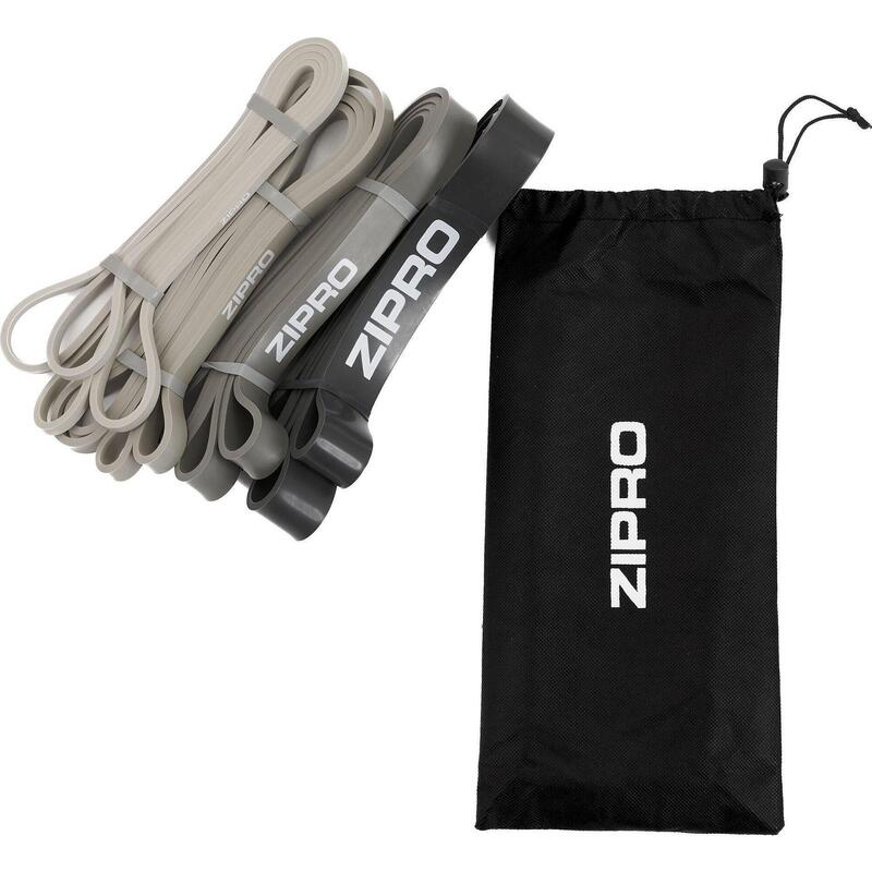 Elastice Zipro PowerBand diverse niveluri de rezistență set de 4 buc.