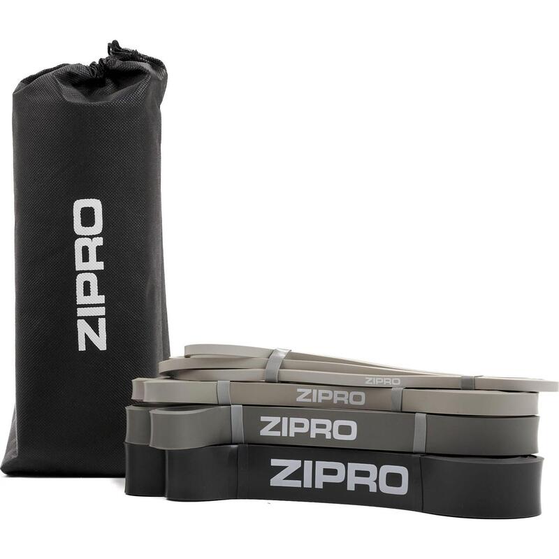 Elastice Zipro PowerBand diverse niveluri de rezistență set de 4 buc.
