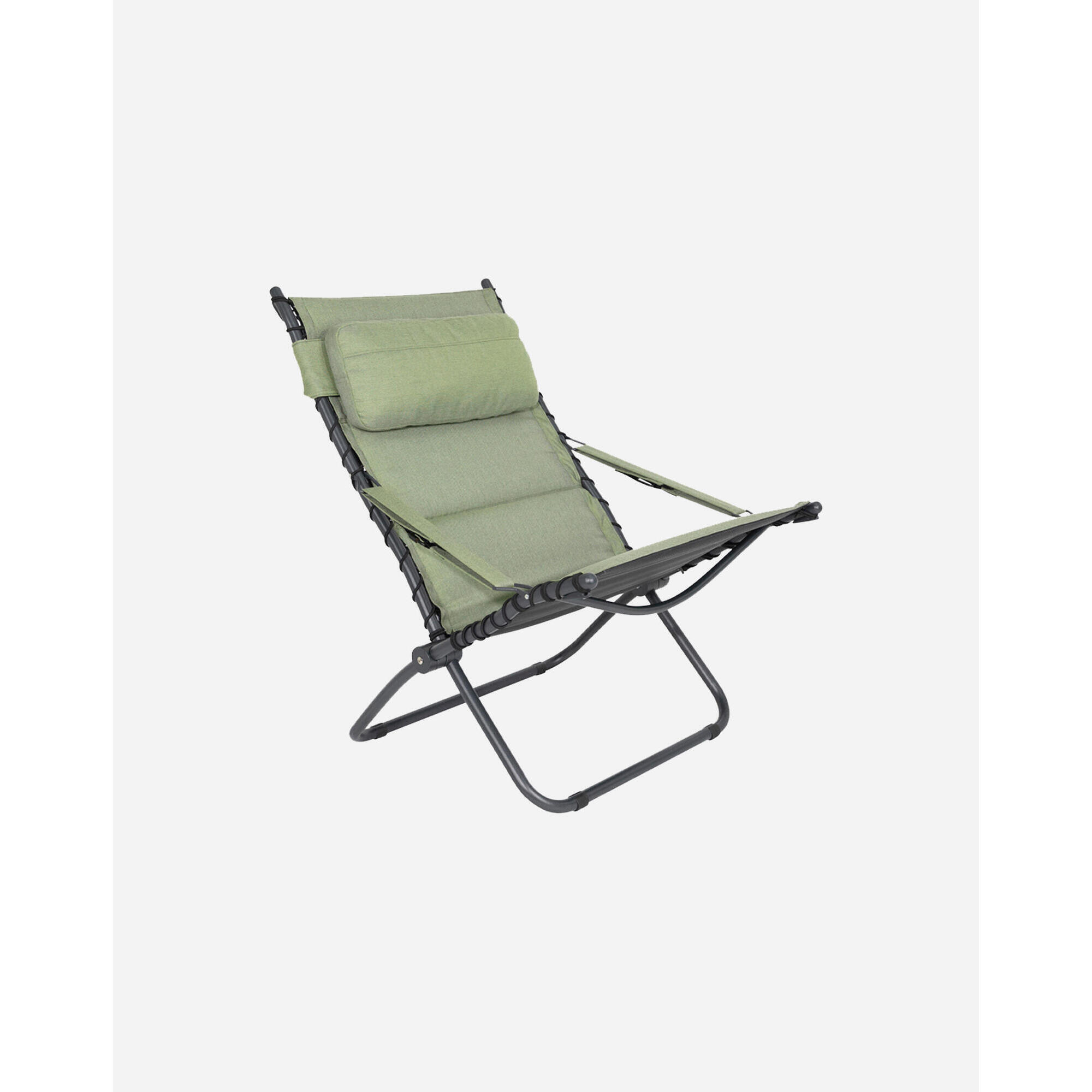 Crespo - Crespo - Lit Bain De Soleil - Ap/262 - Tex-comfort - Vert - Lit De Camps - Vert - Taille Unique - Decathlon