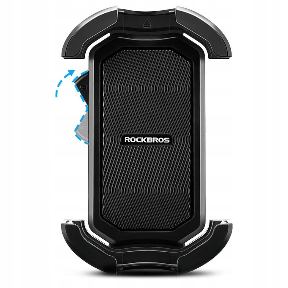 Uchwyt rowerowy Rockbros na telefon 4,7-6,8 cala czarny szybka blokada