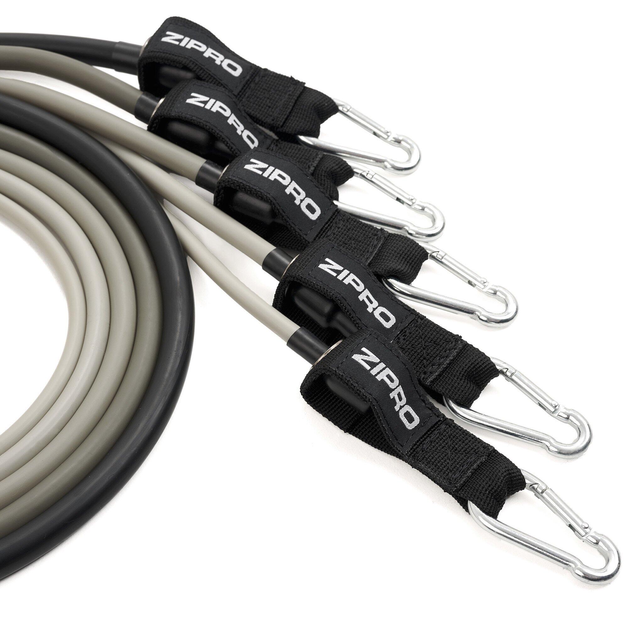 Tubes de résistance Câbles de résistance Zipro avec accessoires 11 éléments 3/8