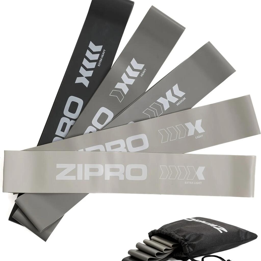 Zipro Mini Band Resistance Bands – Set of 5, Latex, Multiple Resistance Levels