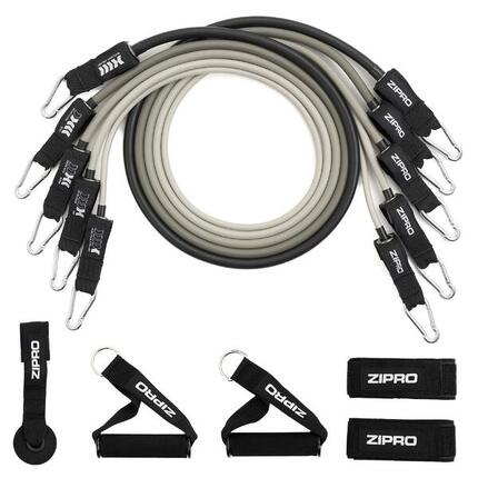 Weerstandsbanden Resistance Tubes Zipro met accessoires 11 st.