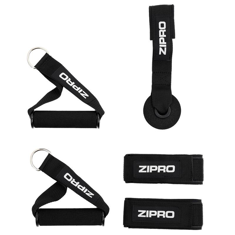 Tuburi elastic rezistență Zipro cu accesorii 11 buc.
