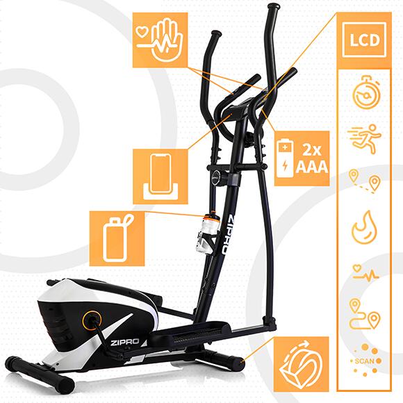 Vélo elliptique magnétique Zipro Shox RS fitness et cardio 2/9