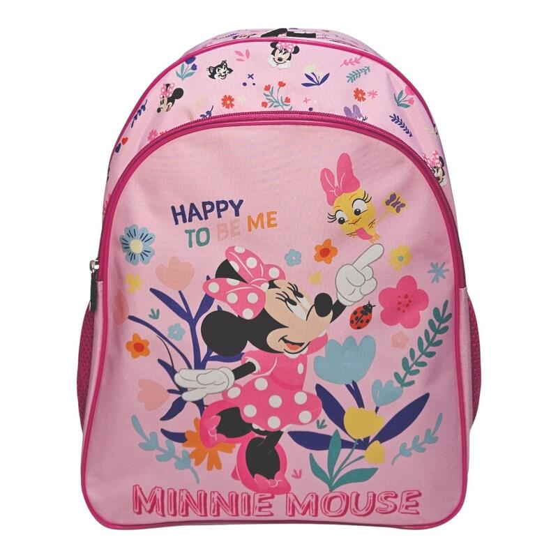 Rucsac copii, 40x30x11 cm, cu doua compartimente, bretele intarite, Minnie Mouse