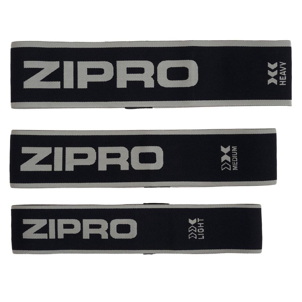 Zipro Mini Band Resistance Bands – Set of 3, Nylon, Different Resistance Levels