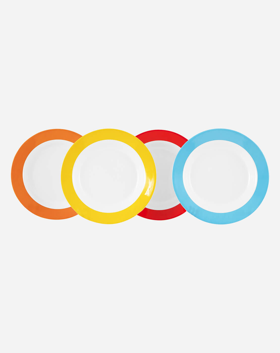 Colour Line - Assiette creuse - Rainbow - 4 Pièces 1/7