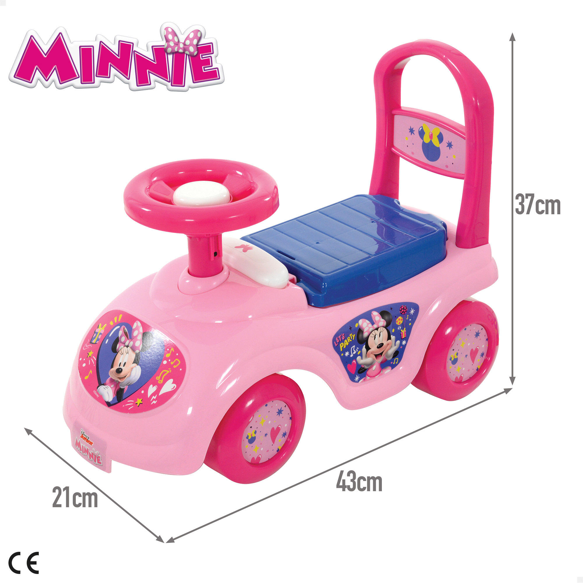 Minnie Correpasillos c/teléfono, bocina y almacenaje 4/7