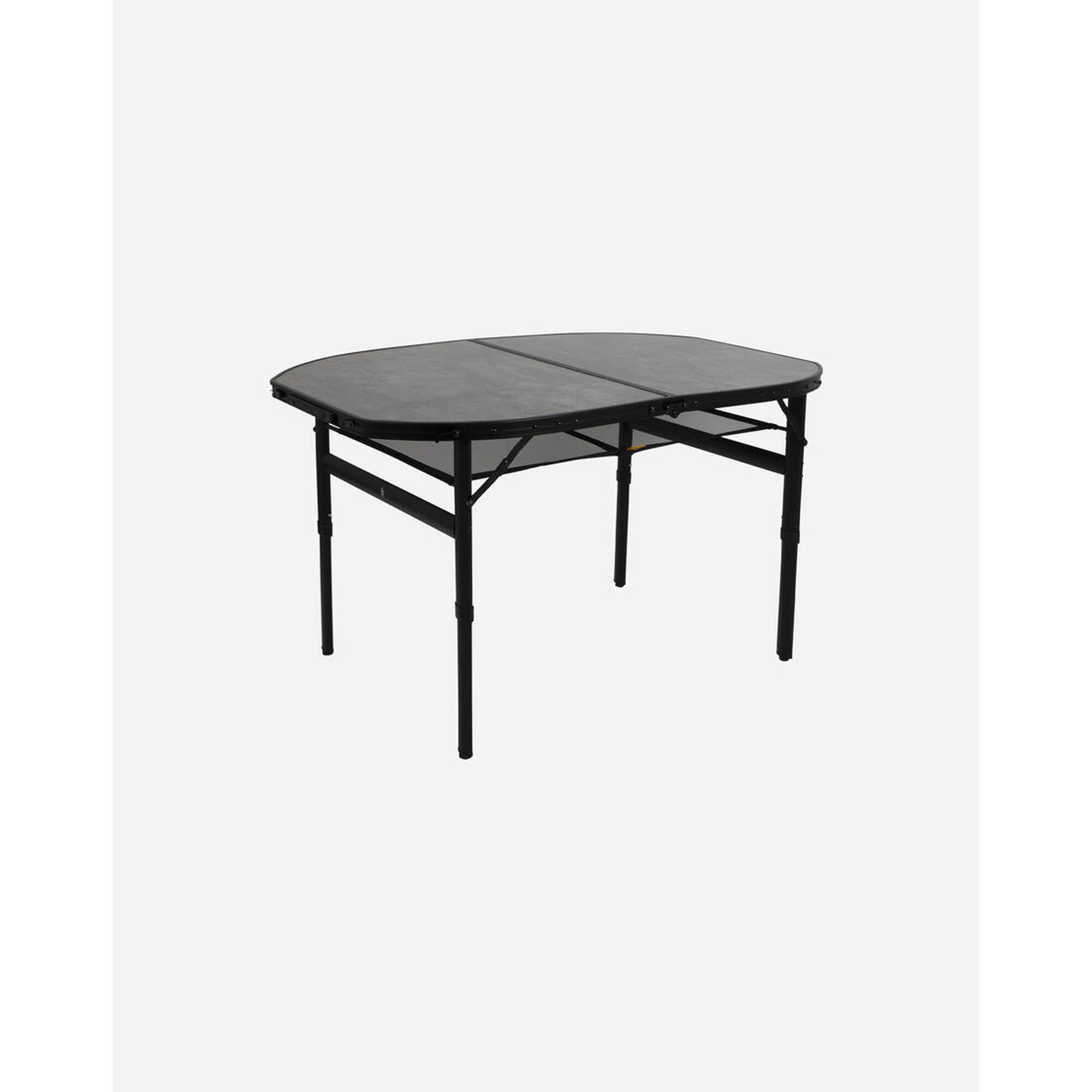 Bo-camp - Bo-camp - Industrial - Table - Northgate - Ovale - Modèle Malette - 120x80 Cm - Table De Camping - Gris - Taille Unique - Decathlon