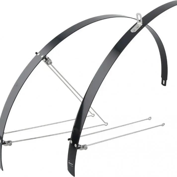 CONTEC Flat Fender set — 28" / 32 mm aluminium, black.