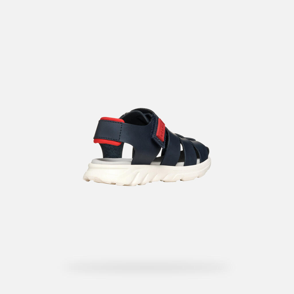 Sandales Garçon J SANDAL AIRADYUM BOY Bleu Marine/Rouge 6/7