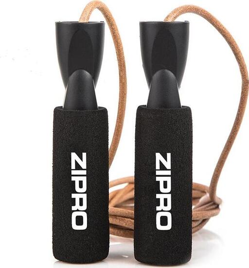 Corde à sauter avec cordon en cuir, Zipro