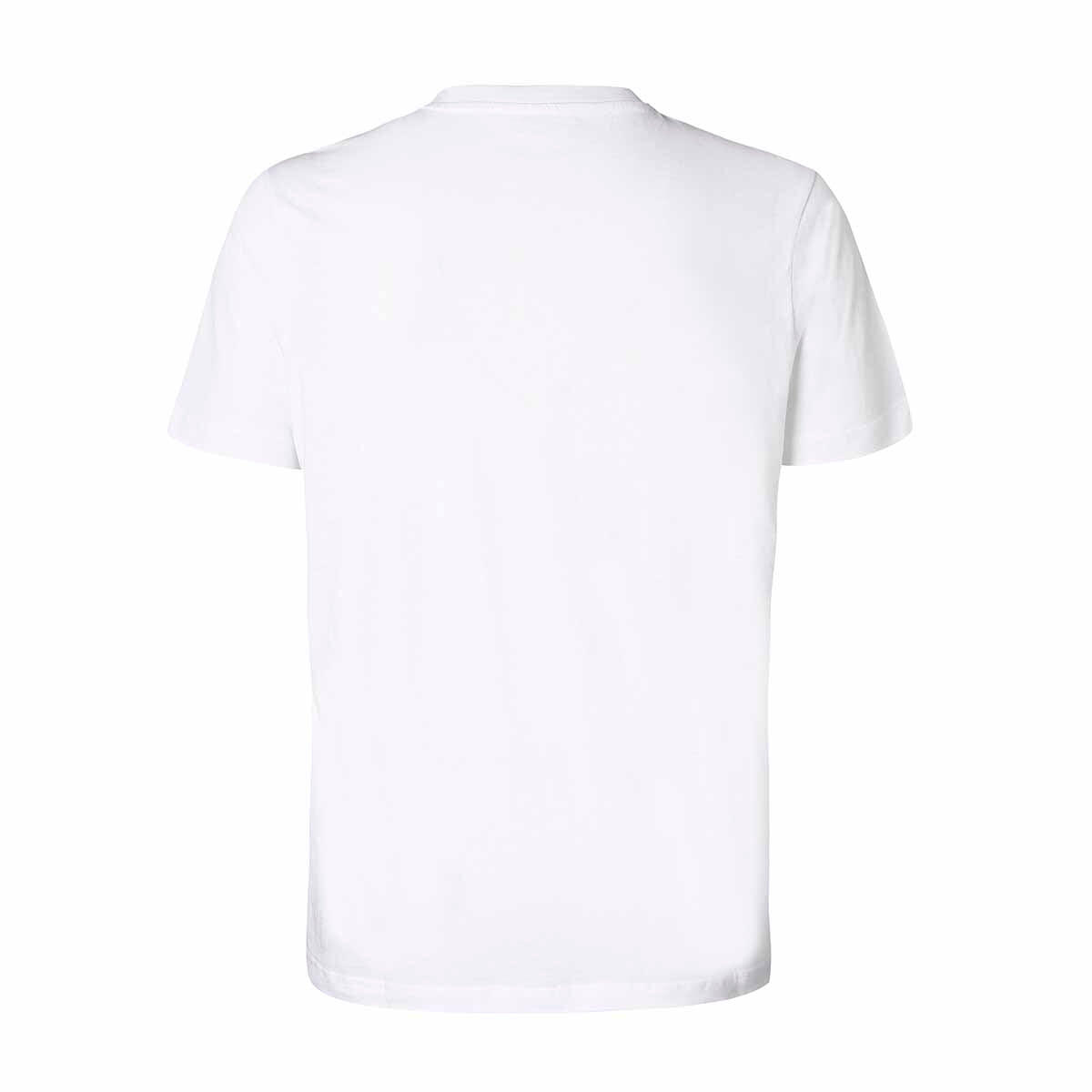 T-shirt em Algodão de Fitness Homem Kappa Logo Emiro. Branco 2/4