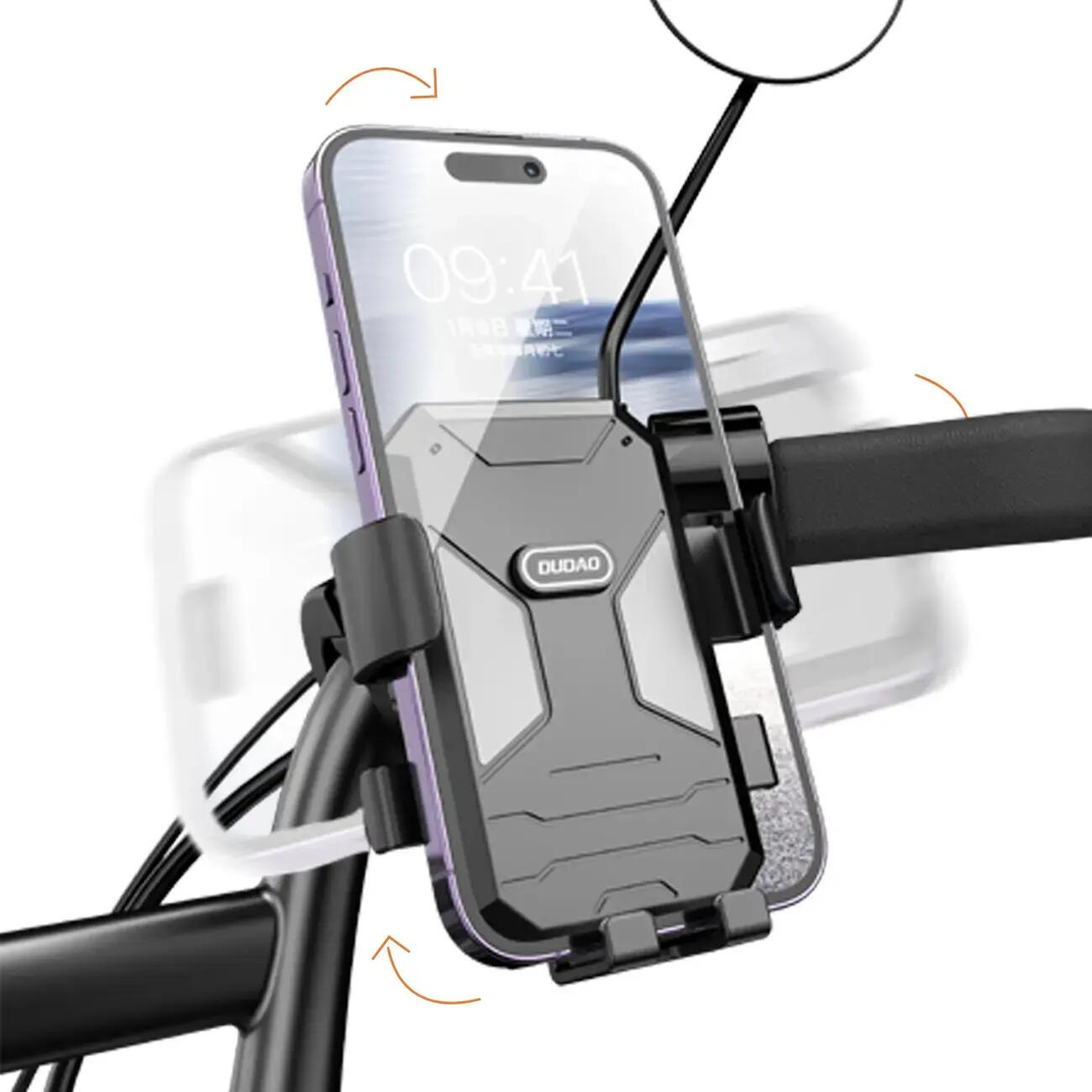 Uchwyt rowerowy do telefonu - czarny 3/7