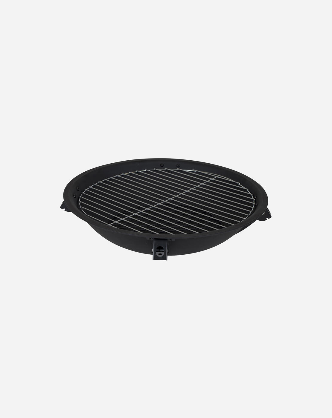 Relaxdays Vuurschaal, diameter 30 cm, bodemplaat, pookhaak, voor pellets en brandhout, tuinhaard