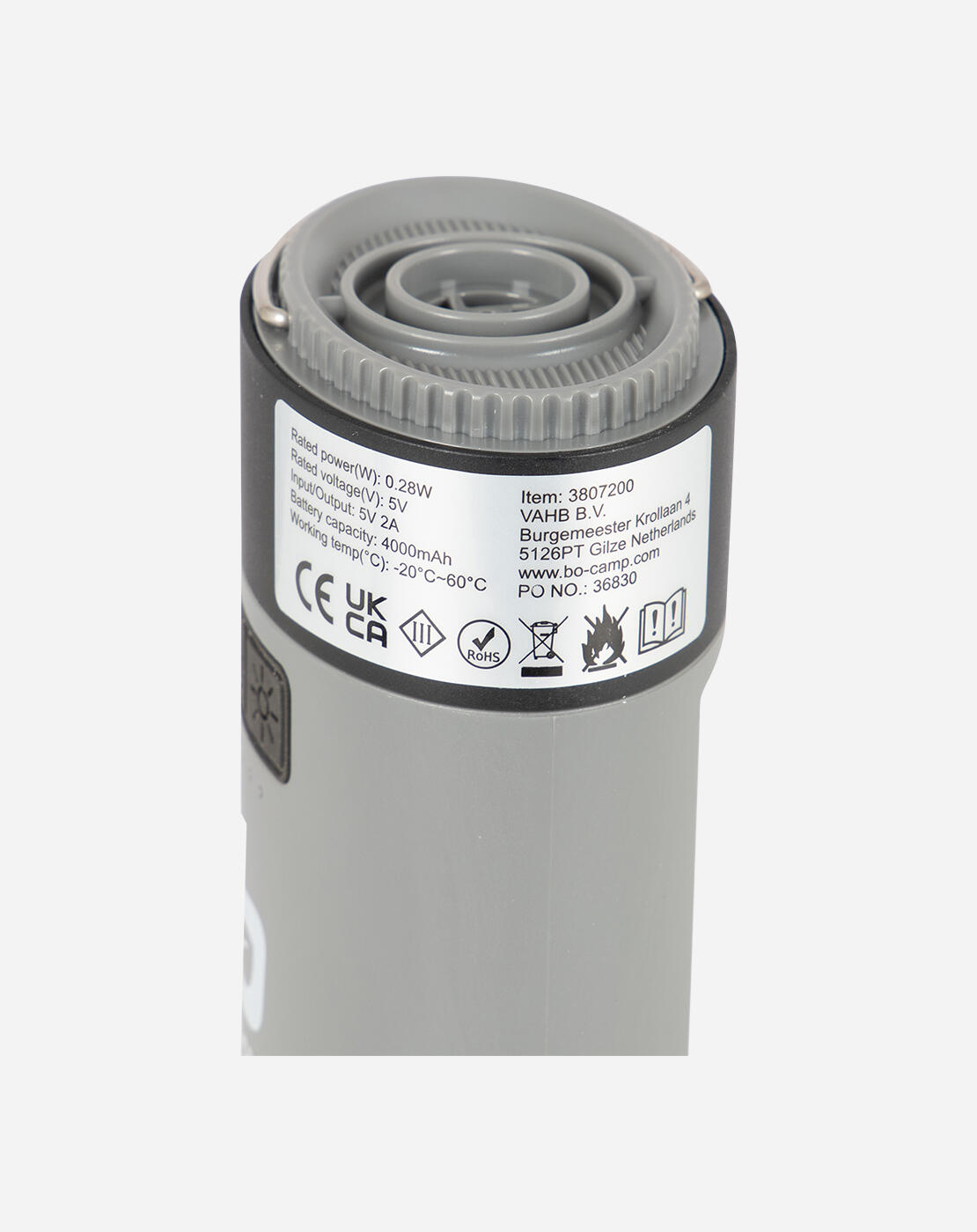 Pompe - Lampe - Power bank - Solaire - Rechargeable - 180 Lumen 7/8