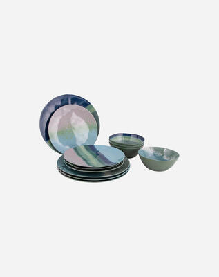 Bo-camp - servies - halo - melamine - 12 stuks