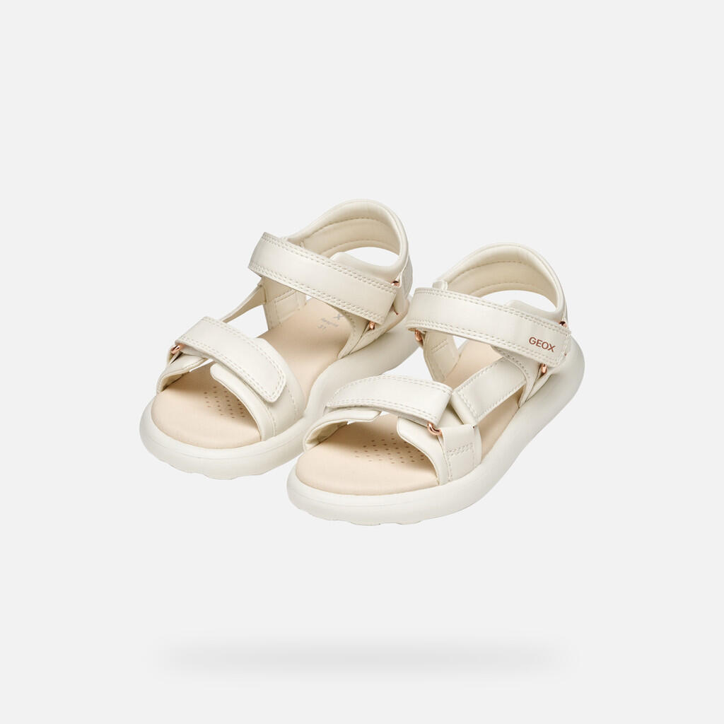 Geox Modelo J Sandal Puffypop Gi Cor Bege 3/7