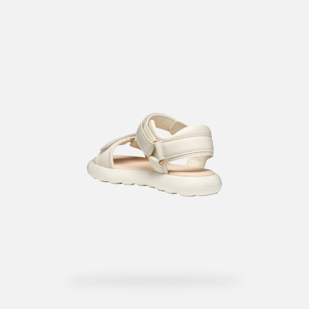 Geox Modelo J Sandal Puffypop Gi Cor Bege 5/7