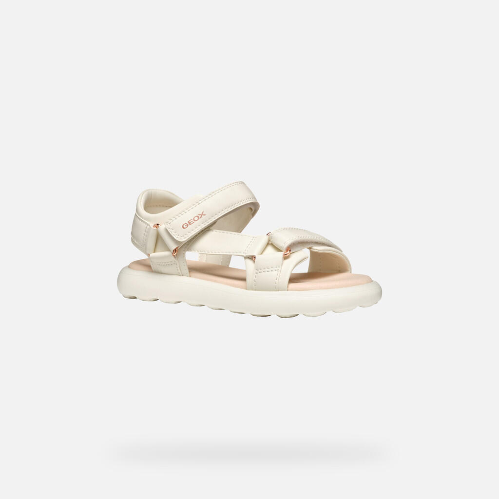 Geox Modelo J Sandal Puffypop Gi Cor Bege 4/7