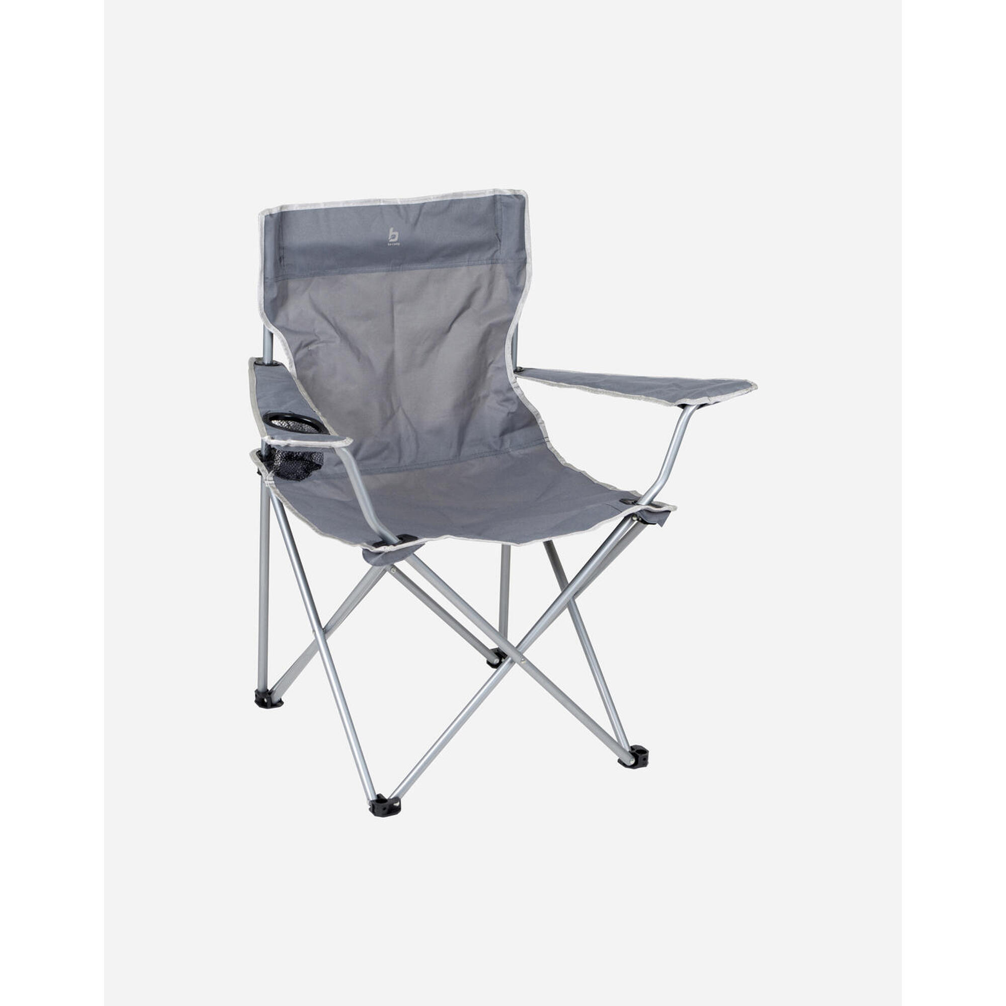 Bo-camp - Bo-camp - Chaise Pliante - Compacte - Acier - Gris - Chaise - Gris - Taille Unique - Decathlon