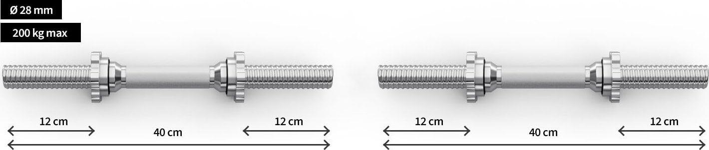 Barre per manubri Zipro 40cm (set di 2) 2/8
