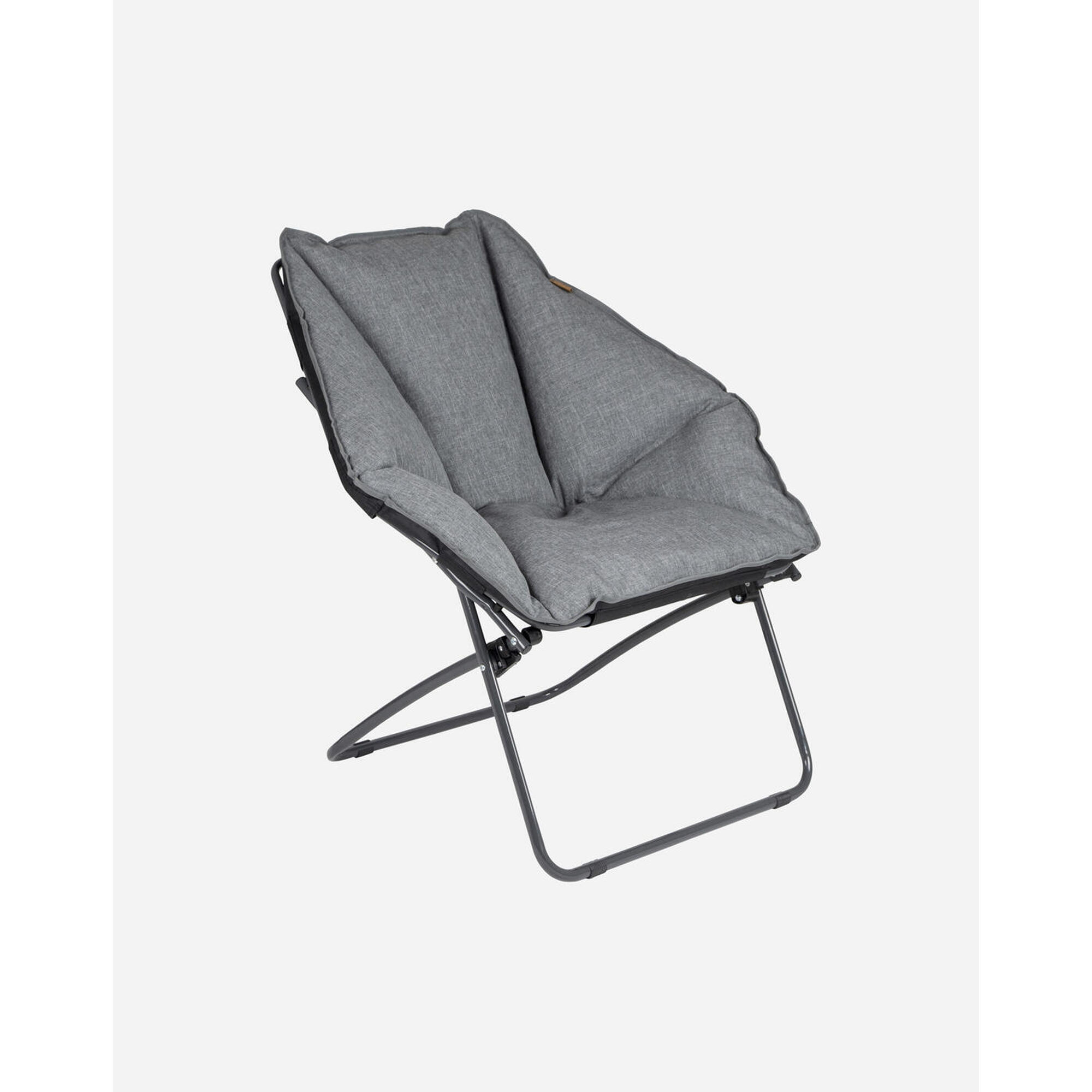 Bo-camp - Bo-camp - Urban Outdoor - Fauteuil Relax Moon - Silvertown - Olefin - Gris - Chaise - Gris - Taille Unique - Decathlon