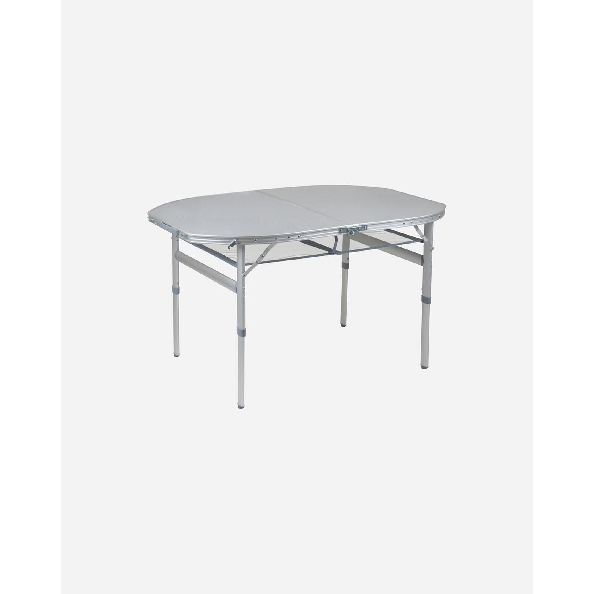 Bo-camp - Bo-camp - Table - Ovale Premium - Modèle Malette - 120x80 Cm - Table De Camping - Gris - Taille Unique - Decathlon